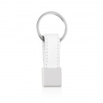 Simpele, gekleurde sleutelhanger voor merchandise kleur wit