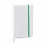 Wit gepersonaliseerd A6 notitieboekje kleur groen