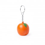Fruitvormige antistress sleutelhanger kleur oranje