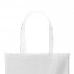 Sublimatie, non-woven tas met logo bedrukt kleur wit tweede weergave