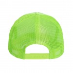 Fluorescerende baseball cap met logo kleur groen vierde weergave