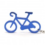 Fietsvormige sleutelhanger als merchandise kleur blauw tweede weergave