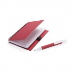 Promotie notitieboekje B7 kleur rood eerste weergave