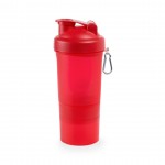 Kleurrijke shaker met meerdere compartimenten kleur rood