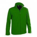 Felgekleurde softshell jassen, 300 g/m2 in de kleur groen