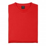 Technisch sweatshirt van polyester, 265 g/m2 in de kleur rood