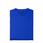 Polyester shirt met lange mouwen, 265 g/m2 in de kleur blauw