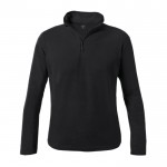 Fleece sweaters met logo, 155 g/m2 in de kleur zwart
