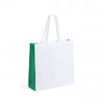 Mooie, gelamineerde non-woven tas kleur groen