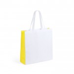 Mooie, gelamineerde non woven draagtassen bedrukken tas kleur geel