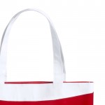 PVC strandtas met logo kleur rood derde weergave