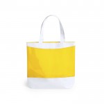 PVC strandtas met logo kleur geel