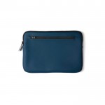 Elegante laptop sleeve van waterafstotend nubuck-PU kleur blauw tweede weergave