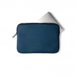 Elegante laptop sleeve van waterafstotend nubuck-PU kleur blauw derde weergave