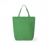 Non-woven tas met logo en ritssluiting kleur groen