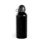 Aluminium RVS fles in indivuele doos kleur zwart