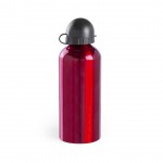 Aluminium RVS fles in indivuele doos kleur rood