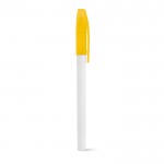 Goedkope klassieke pennen met dop kleur geel
