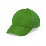 Vrolijk gekleurde caps met logo kleur groen