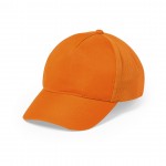 Vrolijk gekleurde caps met logo kleur oranje