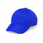 Vrolijk gekleurde caps met logo kleur blauw