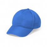 Vrolijk gekleurde caps met logo kleur lichtblauw