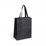 Non-woven bedrukte tassen met logo kleur zwart