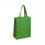 Non-woven bedrukte tassen met logo kleur groen