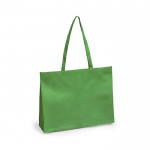Mooie, non-woven tassen met logo kleur groen