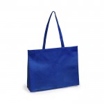 Mooie, non woven tassen met logo kleur blauw