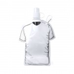 T-shirtvormige opvouwblare fles kleur wit