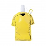 T-shirtvormige opvouwblare fles kleur geel