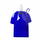 T-shirtvormige opvouwblare fles kleur blauw