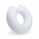 Bedrukte luchtbedden met donutvorm kleur wit