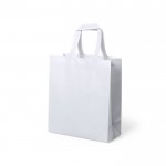 Bedrukte tas van gelamineerd non-woven kleur wit