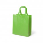 Bedrukte tas van gelamineerd non-woven kleur groen