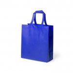 Bedrukte tas van gelamineerd non-woven kleur blauw