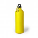 Grote aluminium fles met logo kleur geel