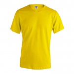 Reclame T-shirts met logo, 150 g/m2 in de kleur geel