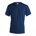 Reclame T-shirts met logo, 150 g/m2 in de kleur marineblauw