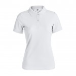 Poloshirts met logo voor vrouwen, 180 g/m2 in de kleur wit