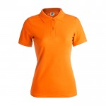 Poloshirts met logo voor vrouwen, 180 g/m2 in de kleur oranje
