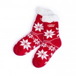 Kerst antislip sokken kleur rood eerste weergave