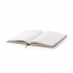 Gepersonaliseerd notitieboekje met kaft van k kleur bruin eerste weergave