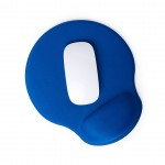 Ergonomische muismat met logo kleur blauw eerste weergave