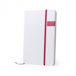 Notebooks met USB stick in kaft kleur rood