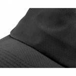 Polyester caps voor merchandising kleur zwart eerste weergave