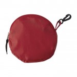 190T polyester opvouwbare boodschappentas met haak kleur rood eerste weergave