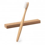 Bamboe tandenborstel kleur naturel zesde gedetailleerde weergave