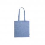 Ecologische katoenen tas met logo blauw